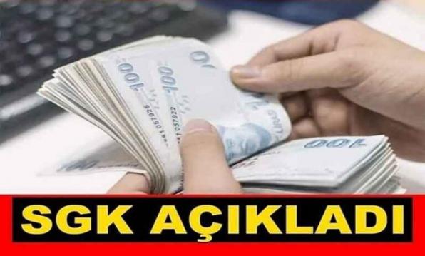 SGK bildirdi maaş bağlanıyor